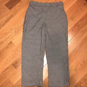 Zara Black White Trousers